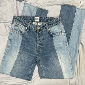 BDG Patchwork Blue Denim Jeans